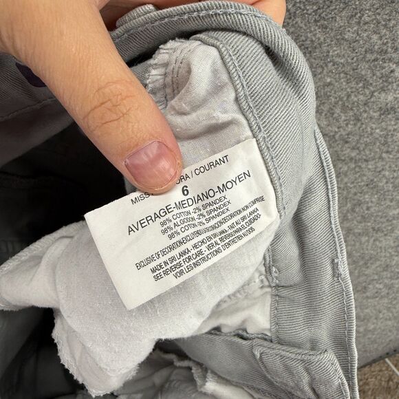 Gloria Vanderbilt Jeans Women 6 Gray Denim Light Wash Mid Rise Skinny Amanda - Picture 6 of 7